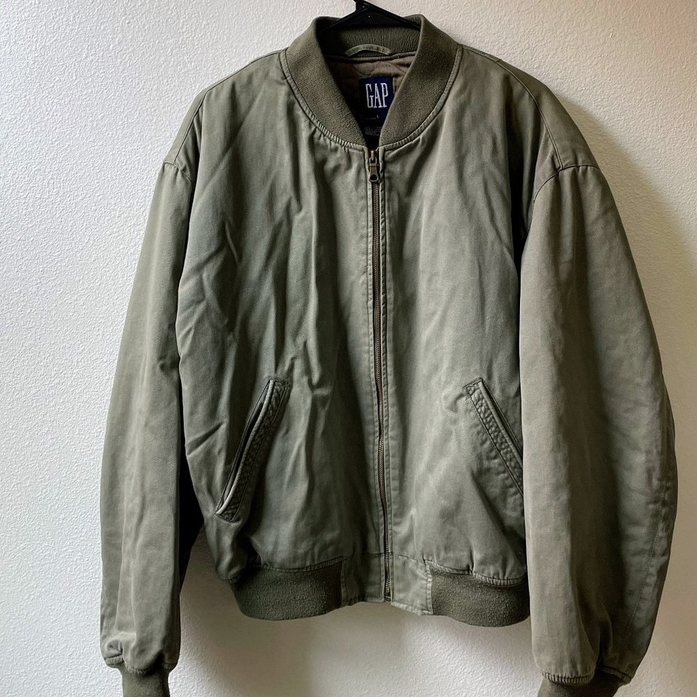 Gap Olive/Canvas Men's Bomber Jacket